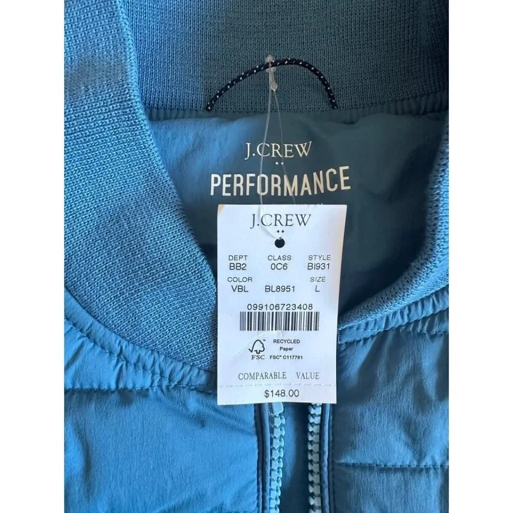 NEW $148 J.Crew mens performance vest. Size large